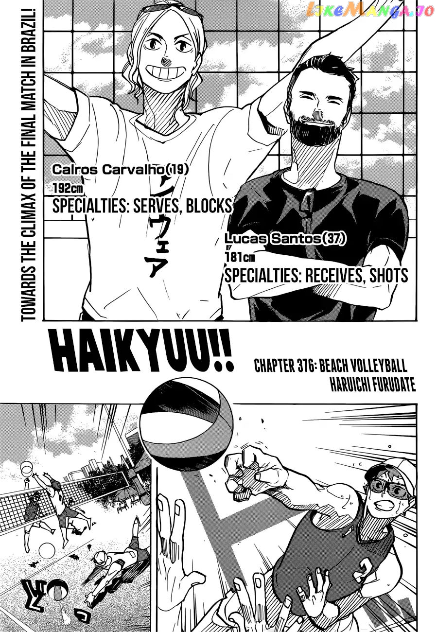 Haikyuu!!, Chapter 376 image 01